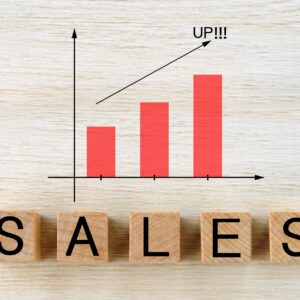 棒グラフで上がっていくものをSALESでみている画像