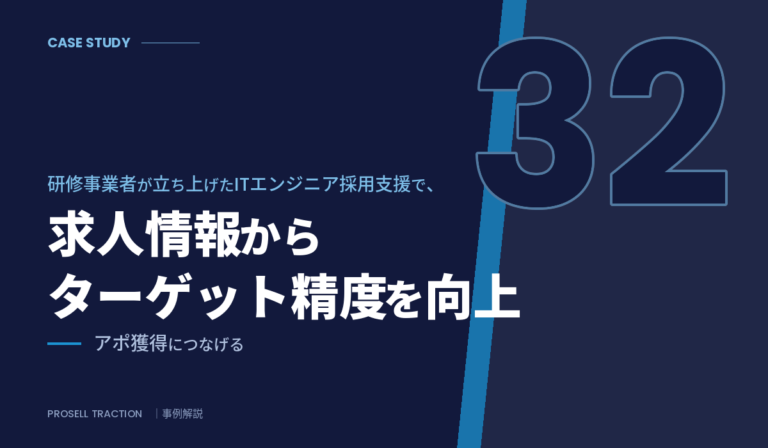 ITエンジニアの採用支援サービス（研修事業者の新規事業）｜研修事業者が立ち上げたITエンジニア採用支援で、求人情報からターゲット精度を高めアポ獲得（導入事例）